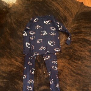 Carter's Navy Blue Football Pajama Set